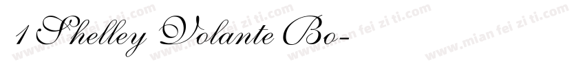1 Shelley Volante Bo字体转换